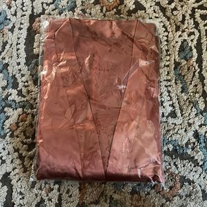 Burnt Orange Lace Robe